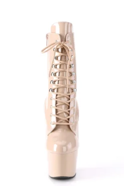 Pleaser USA Adore-1020 7inch Pleaser Boots - Patent Beige -Radi Style Shop ADORE 1020 ND M01