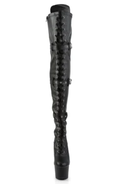 Pleaser USA Adore-3028 7inch Thigh High Pleaser Boots - Matte Black 9 Pleaser USA Adore-3028 7inch Thigh High Pleaser Boots - Matte Black -Radi Style Shop ADORE 3028 BPU M01