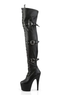 Pleaser USA Adore-3028 7inch Thigh High Pleaser Boots - Matte Black 8 Pleaser USA Adore-3028 7inch Thigh High Pleaser Boots - Matte Black -Radi Style Shop ADORE 3028 BPU M05