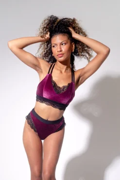 Sorte Velvet Adore Top - Plum