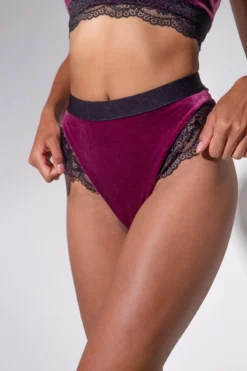 Sorte Velvet Adore Shorts - Plum -Radi Style Shop ADORE 27 1