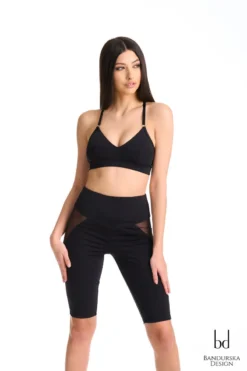 Bandurska Asana Biker Shorts - Black -Radi Style Shop Asana3