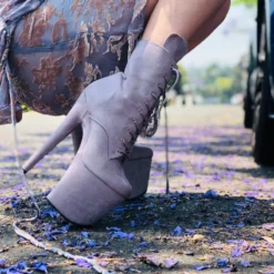 Hella Heels BabyDoll 8inch Boots - Lilac Mink -Radi Style Shop BD Dark Mink 8 inch 2 1