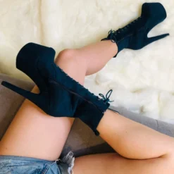 Hella Heels BabyDoll 7inch Boots - Teal 13 Hella Heels BabyDoll 7inch Boots - Teal -Radi Style Shop BD Teal 7 Inch 4 1