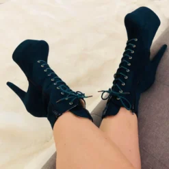 Hella Heels BabyDoll 7inch Boots - Teal 12 Hella Heels BabyDoll 7inch Boots - Teal -Radi Style Shop BD Teal 7 Inch 6 1