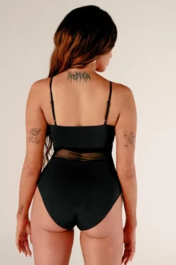 Radi Style Shop -Radi Style Shop BaddiesMeshBodysuitBlackBack