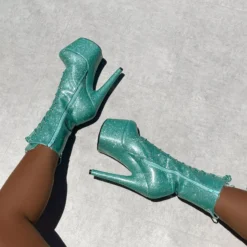 Hella Heels The Glitterati 7inch Boots - Baby Blues -Radi Style Shop Bluebabybluesglitter7inchpoledancehighboot 2