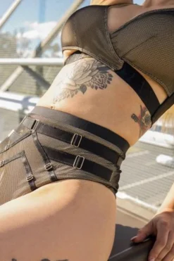 Tatiana Activewear Yuki Top - Black Mesh -Radi Style Shop Bondage Pole Wear Outfit by Tatiana Active 28a4ce7a c41f 4ff7 a2e1 7dd8d748a677 1