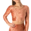 Dragonfly Pavi Crop Top - Velvet Bronze