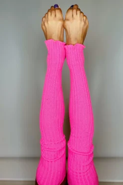 Thigh High Legwarmers - Neon Pink -Radi Style Shop CD131234 C673 4CC1 A662 106B70DF2CAB