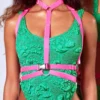 Rolling Lara Top Harness - Neon Pink