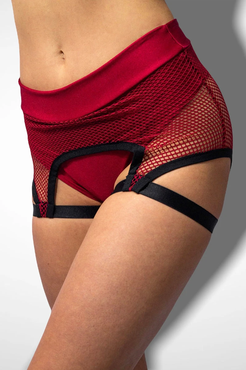 Sorte Coleus Suspender Bottoms - Red 2 Sorte Coleus Suspender Bottoms - Red - Image 2