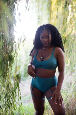 Chantay Polewear Cherryribbon Garter Shorts - Forest -Radi Style Shop CherryribbonShorts Forest 25 600x 03df9919 24bb 4f12 be45 e14f92331ac3 1