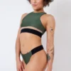 Rolling Hunter Reversible Top - Dark Green/Black