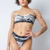 Rolling Alpha Cheeky Shorts - Zebra
