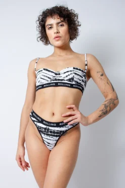 Rolling Alpha Cheeky Shorts - Zebra