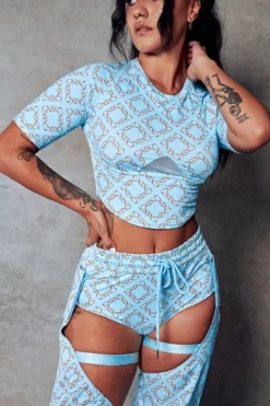 CXIX 119 Chaps - Blue Print 11 CXIX 119 Chaps - Blue Print -Radi Style Shop Cropped Tee polewear blue monogram CXIX 466071ab b263 41c7 a4c8 65bc2157db81