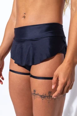 Sorte Diva Secret Skirt Bottoms - Black -Radi Style Shop DIVASECRET 4