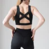 Pole Addict Cross Back Top - Black