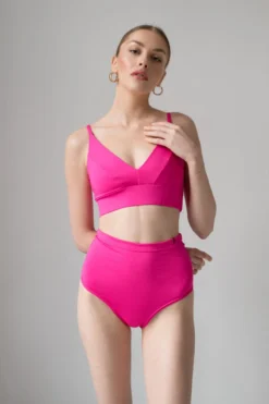 Pole Addict Scrunch Butt Basic High Waist Shorts - Neon Pink -Radi Style Shop DSC 4253