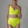 Pole Addict Scrunch Butt Basic High Waist Shorts - Neon Yellow