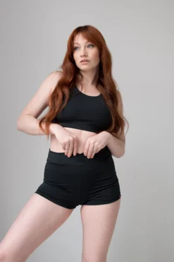 Pole Addict Kopia Basic High Waisted Shorts - Black -Radi Style Shop DSC 4324 1