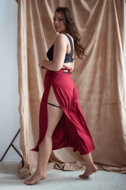 Sway Namasway Pants - Burgundy -Radi Style Shop DSC 6969