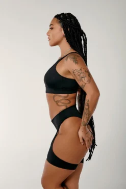 CXIX Dopamine Illusion Sports Bra - Black -Radi Style Shop Dopamine black high suspenders bottoms sports bracxix15 956916b2 983e 4986 bb72 581b678f145f 1