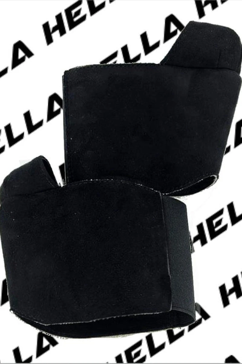 Hella Heels Classique Shoe Protector - Black Faux Suede 1 Hella Heels Classique Shoe Protector - Black Faux Suede
