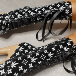 Hella Heels Branded 8inch Boots - Black/Sand -Radi Style Shop EmpireKicksBrandedblack sand8inchpoledanceboot 6