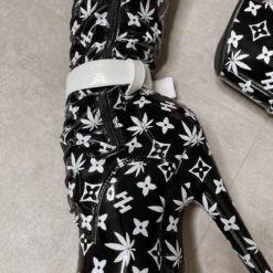 Hella Heels Branded Thigh High 8inch Boots - Black -Radi Style Shop EmpireKicksBrandedblackpoledancethighhighboot 2