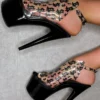 Hella Heels Make It Reign 7inch Stilettos - Black