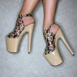 Hella Heels Make It Reign 8inch Stilettos - Sand -Radi Style Shop EmpireKicksMakeitReignSand8inchpoledanceShieldStiletto 1