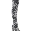 Pleaser USA Flamingo-3000DP 8inch Thigh High Pleaser Boots - Money Print