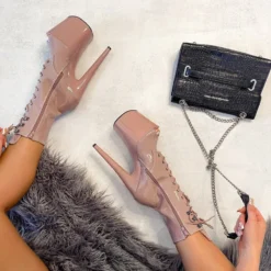 Hella Heels LipKit Open Toe 8inch Boots - Boujee 9 Hella Heels LipKit Open Toe 8inch Boots - Boujee -Radi Style Shop File 022 Edit