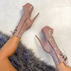 Hella Heels LipKit Open Toe 7inch Boots - Boujee 11 Hella Heels LipKit Open Toe 7inch Boots - Boujee -Radi Style Shop File 026 Edit