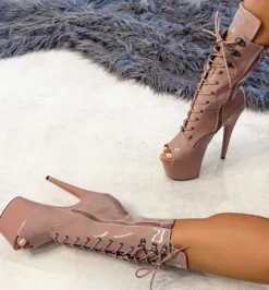 Hella Heels LipKit Open Toe 7inch Boots - Boujee 9 Hella Heels LipKit Open Toe 7inch Boots - Boujee -Radi Style Shop File 028 Edit