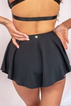 Lunalae Free Flow High Waist Shorts - Black -Radi Style Shop FreeFlowShorts2