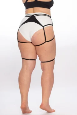 Queen Garter Belt - Black Shine -Radi Style Shop GarterbeltBlackShine3e