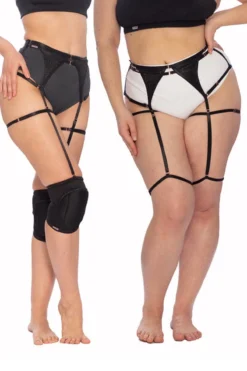 Queen Garter Belt - Black Shine -Radi Style Shop Garterbeltblack4e