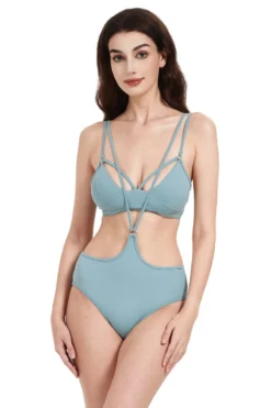 Hamade Activewear Strappy Top - Light Blue -Radi Style Shop HM0712 03