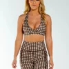 AMBR Designs Eco Biker Shorts - Gingham