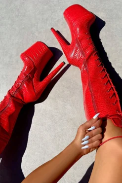 Hella Heels Out For Blood Knee High Boots - 8inch 8 Hella Heels Out For Blood Knee High Boots - 8inch -Radi Style Shop IMG 0504 1