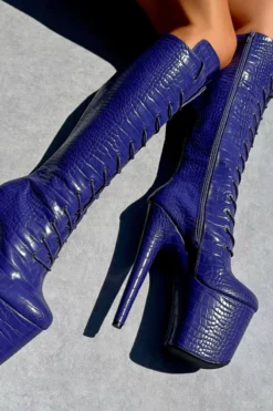 Hella Heels Play Dead Knee High Boots - 8inch -Radi Style Shop IMG 0631