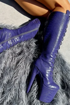 Hella Heels Play Dead Knee High Boots - 8inch -Radi Style Shop IMG 0644