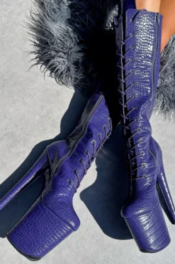 Hella Heels Play Dead Knee High Boots - 8inch -Radi Style Shop IMG 0654