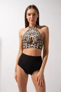 Shark Polewear Double-sided High Waist Shorts - Leopard/Black -Radi Style Shop IMG 1162