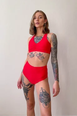 Pole Addict Scrunch Butt Basic High Waist Shorts - Red -Radi Style Shop IMG 3941 f61df2c1 94bf 4d3e abaa ed6d8910d65f