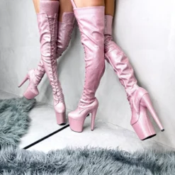 Hella Heels The Glitterati Thigh High 8inch Boots - Sugarbaby -Radi Style Shop IMG 4151