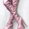 Hella Heels The Glitterati Thigh High 8inch Boots - Sugarbaby